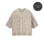 Summum vest sleeve fringe