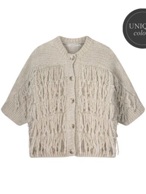 Summum vest sleeve fringe